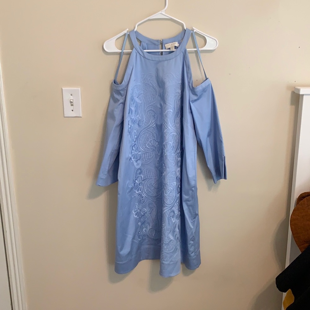 Ted Baker Cold Shoulder Blue Dress